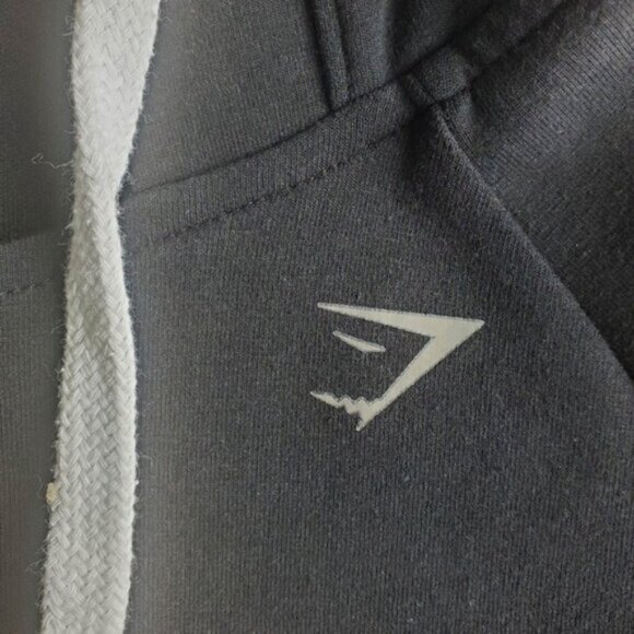 Gymshark X Whitney Simmons Black Cropped Hoodie Size XS - Picture 3 of 8